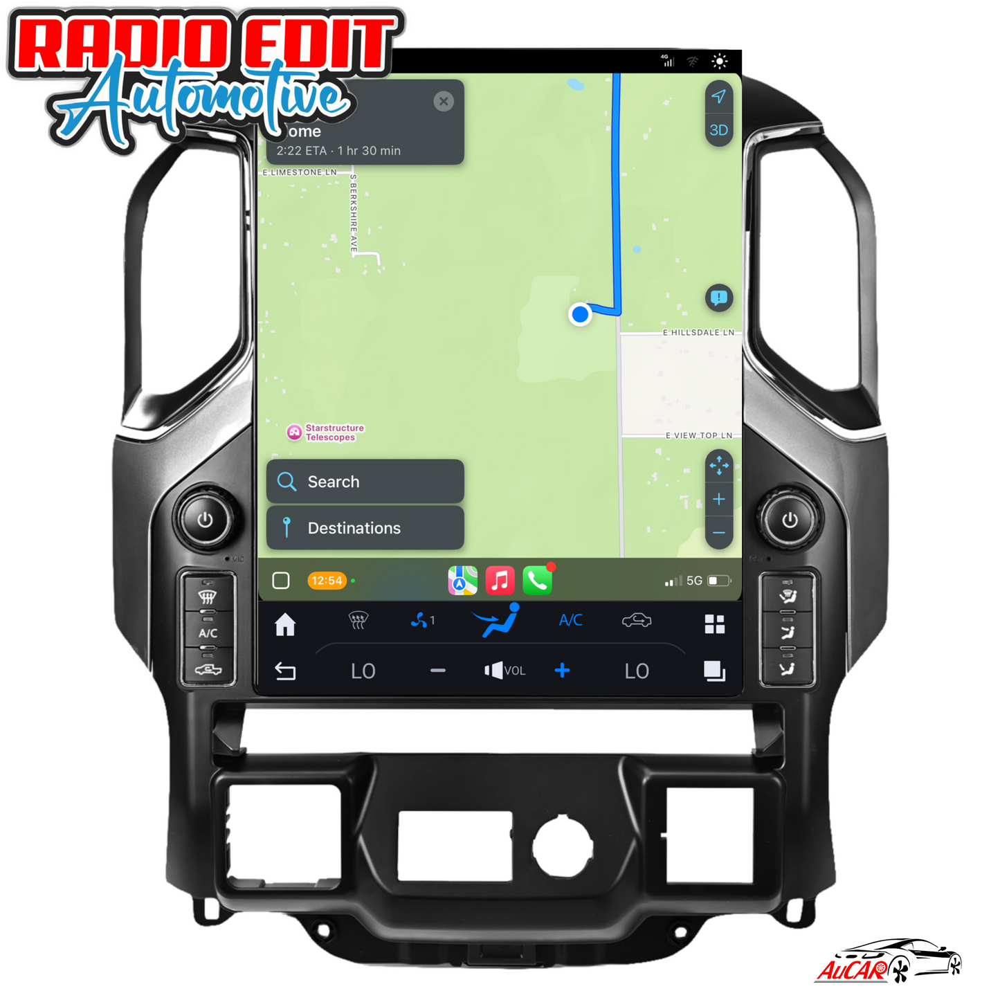 2019-2024 Chevrolet Silverado GMC Sierra Tesla Vertical Screen 15.6" CarPlay GPS Radio
