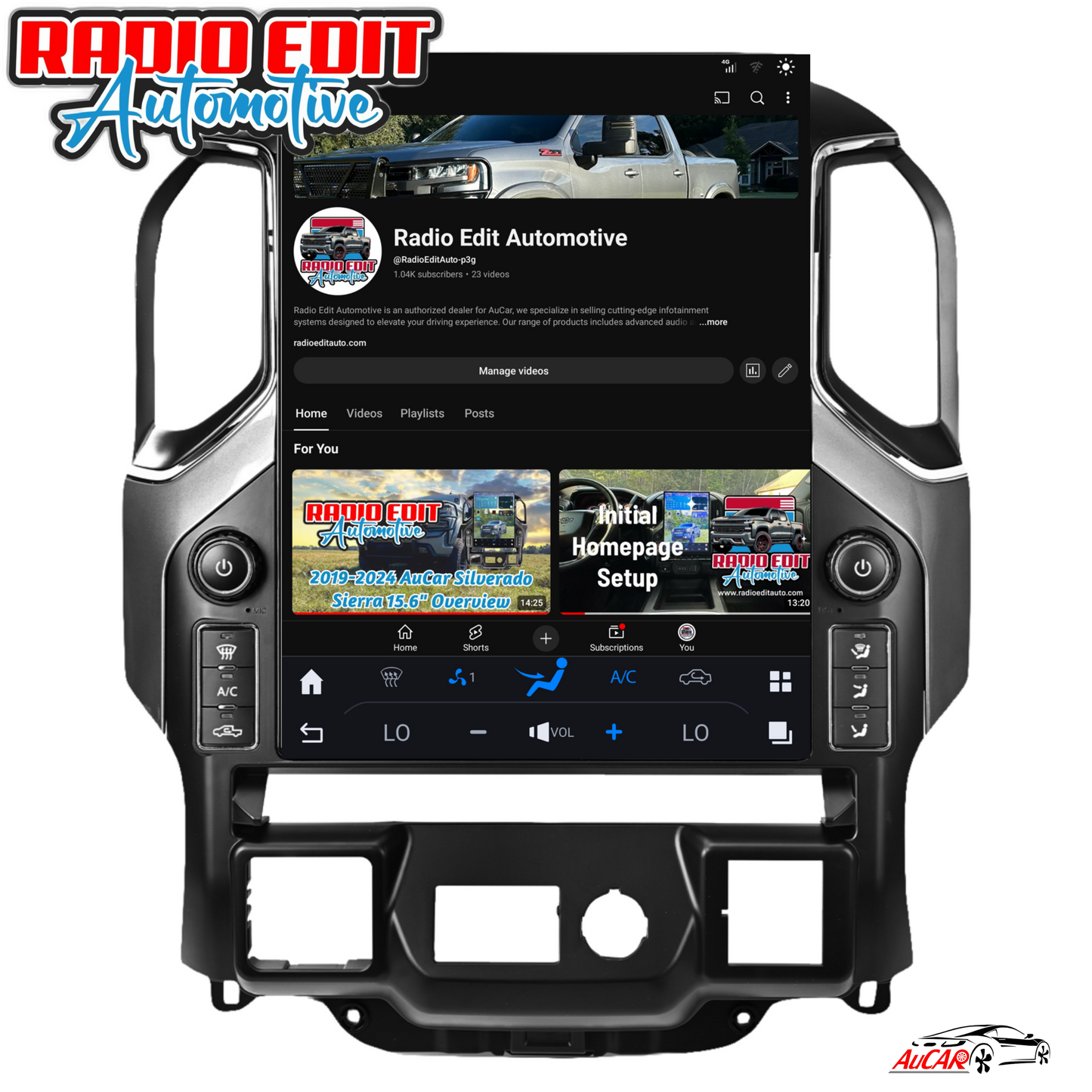 2019-2024 Chevrolet Silverado GMC Sierra Tesla Vertical Screen 15.6" CarPlay GPS Radio