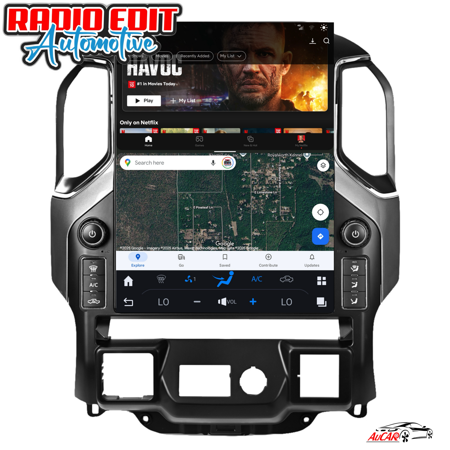 2019-2024 Chevrolet Silverado GMC Sierra Tesla Vertical Screen 15.6" CarPlay GPS Radio