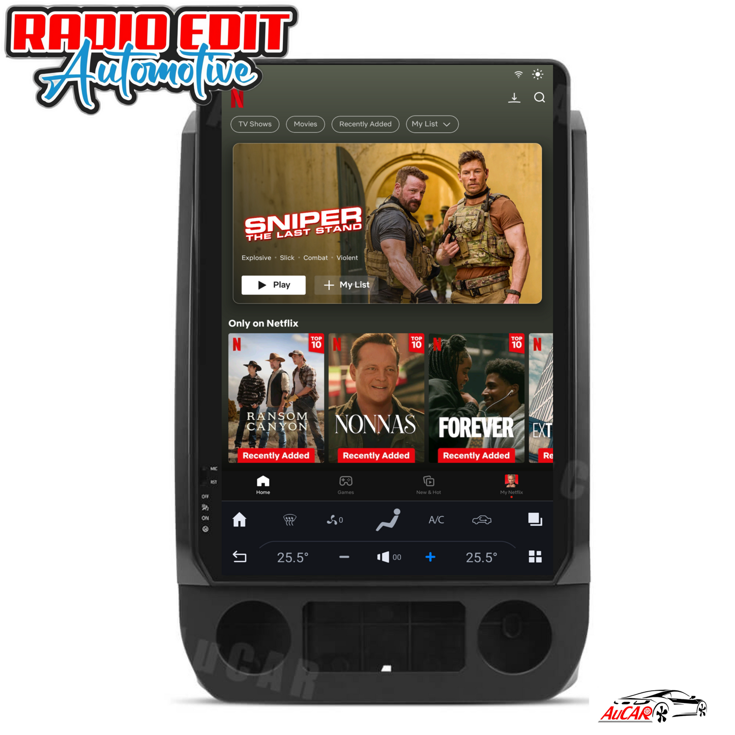 2015-2022 Ford F150 F250 F350 F450 Tesla Vertical Screen 14.4" CarPlay GPS Radio 128G