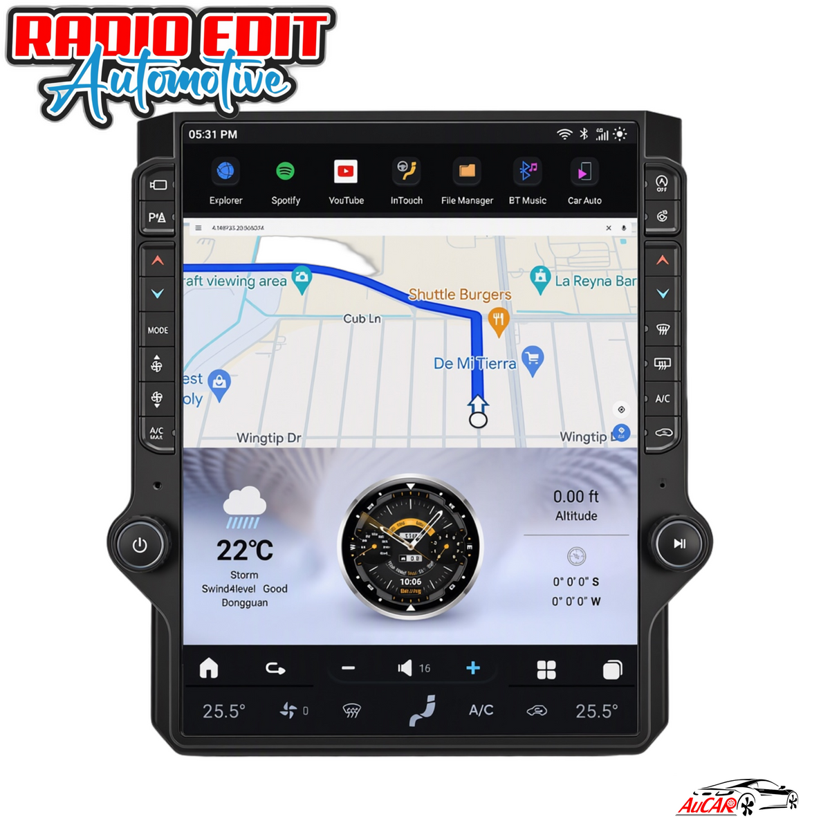 2020-2026 Bronco Tesla Vertical Screen 15.6" CarPlay GPS Radio 128G