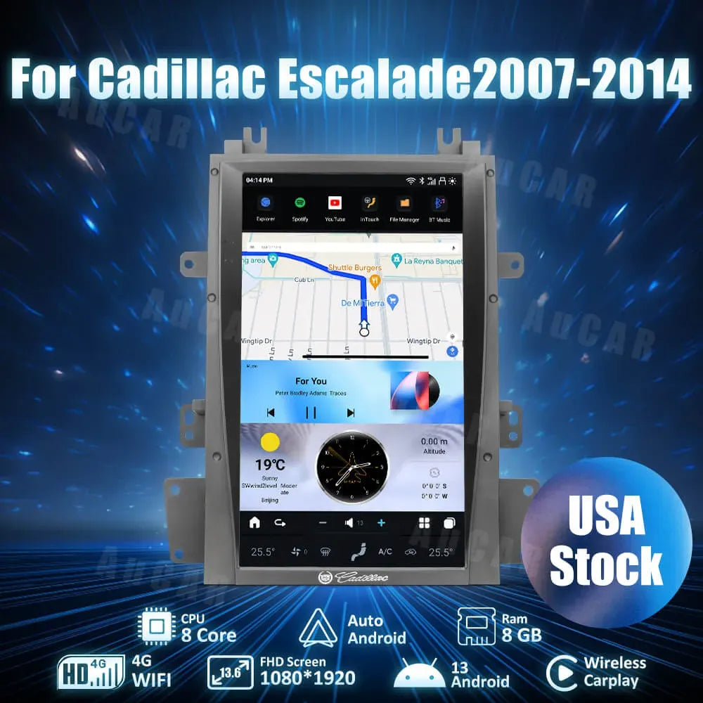 2007-2014 Cadillac Escalade 13.6" Android 13 CarPlay