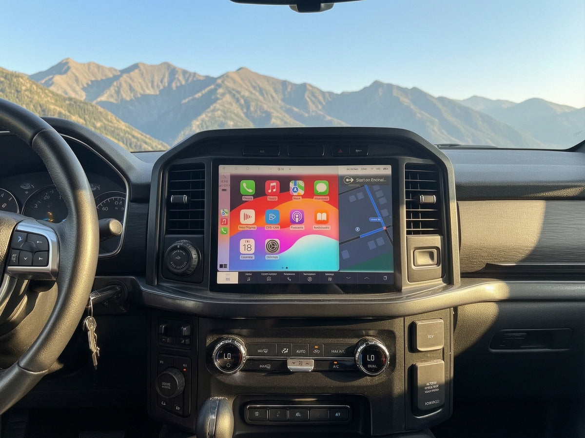 2021-2026 Ford F150 F250 F350 F450 Tesla Style Screen 13" CarPlay GPS Radio 128G