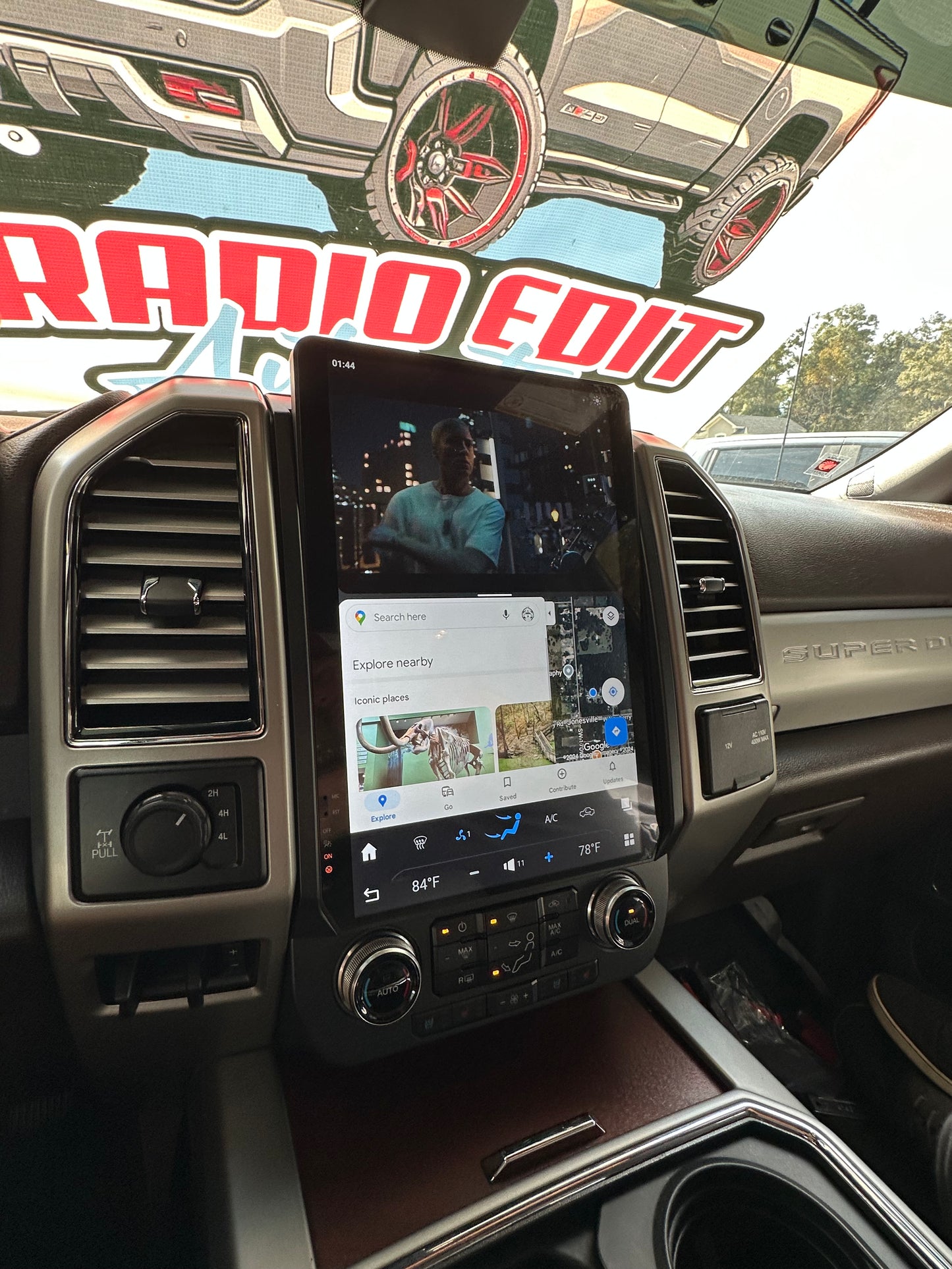 2015-2022 Ford F150 F250 F350 F450 Tesla Vertical Screen 14.4" CarPlay GPS Radio 128G