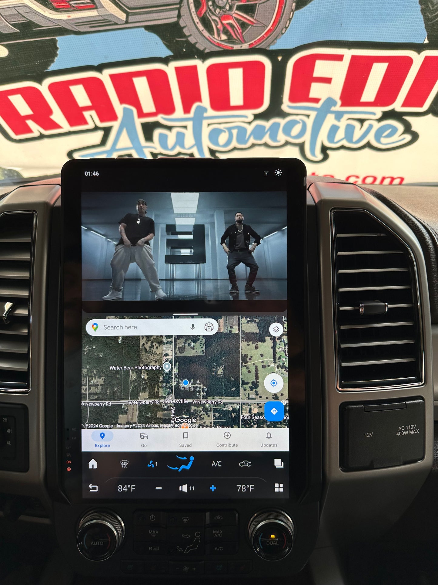 2015-2022 Ford F150 F250 F350 F450 Tesla Vertical Screen 14.4" CarPlay GPS Radio 128G