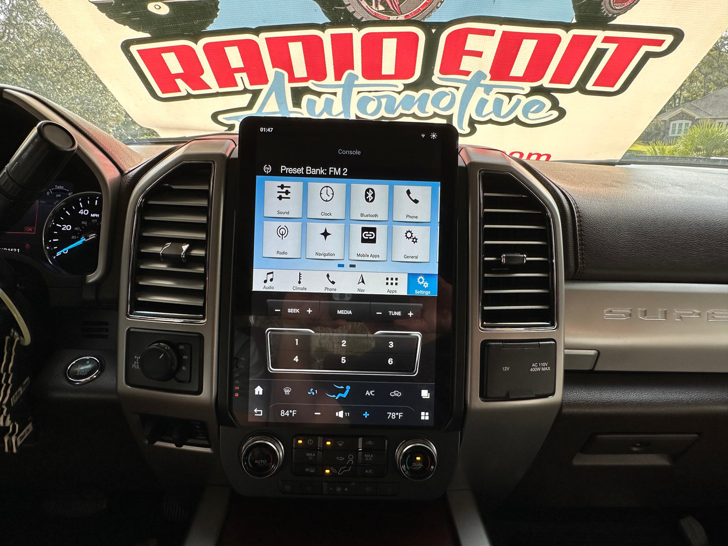 2015-2022 Ford F150 F250 F350 F450 Tesla Vertical Screen 14.4" CarPlay GPS Radio 128G