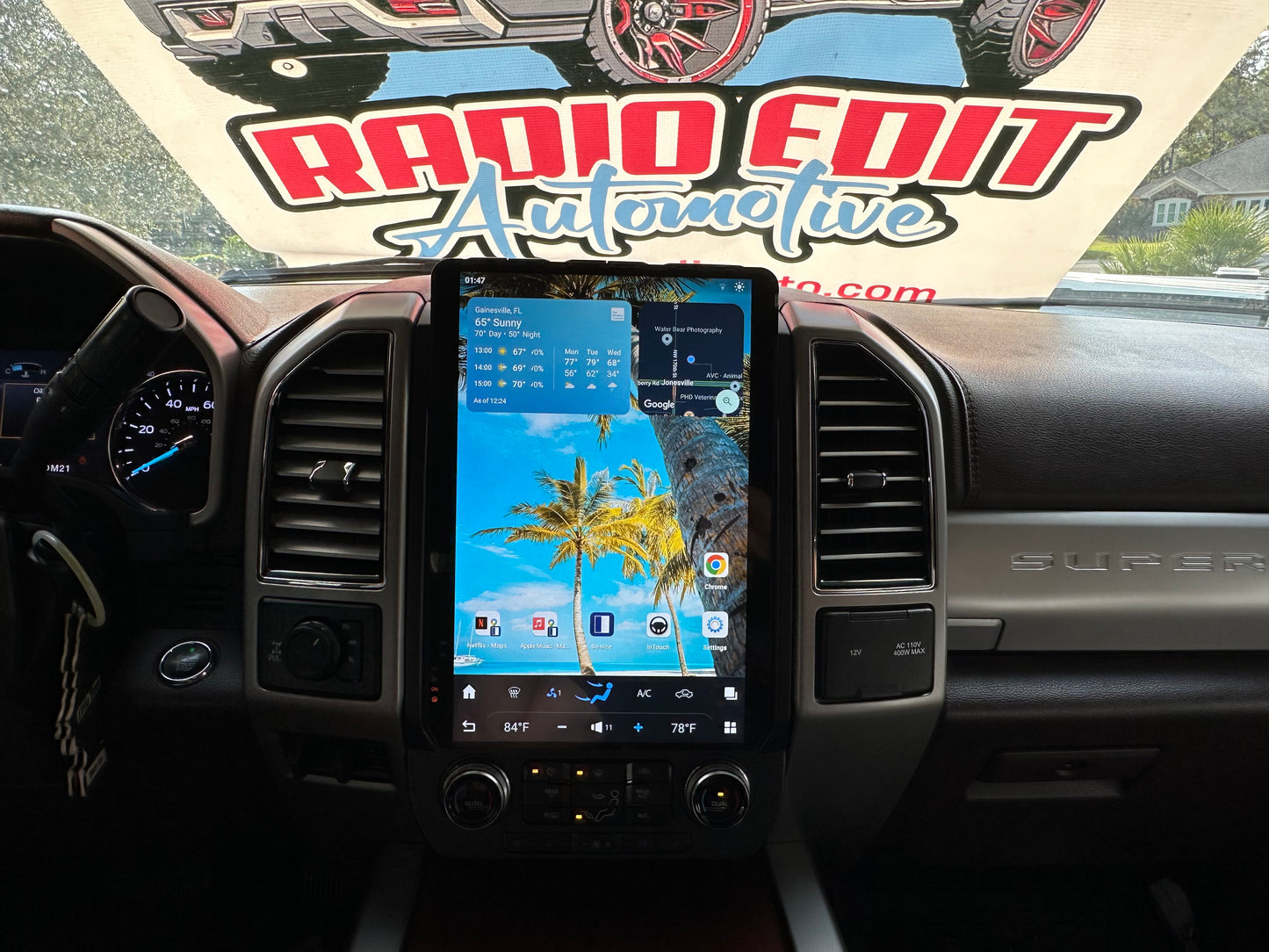 2015-2022 Ford F150 F250 F350 F450 Tesla Vertical Screen 14.4" CarPlay GPS Radio 128G