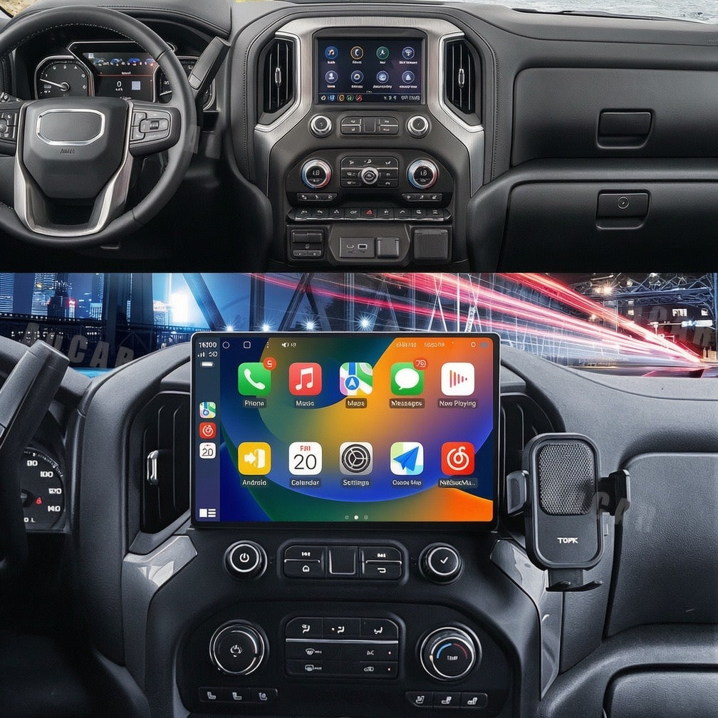 2019-2026 Chevrolet Silverado GMC Sierra Android 14 Tesla Style Horizontal 11.5" Screen 13" CarPlay GPS Radio PREORDER (Copy)