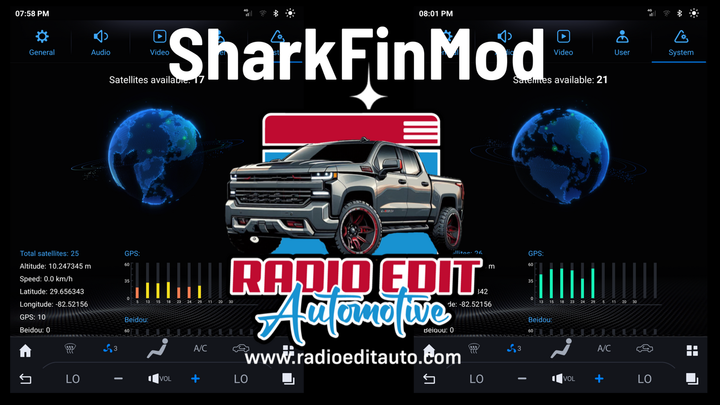 2014-2019 Silverado Sierra SharkFinMod Adapter Radio Edit Automotive