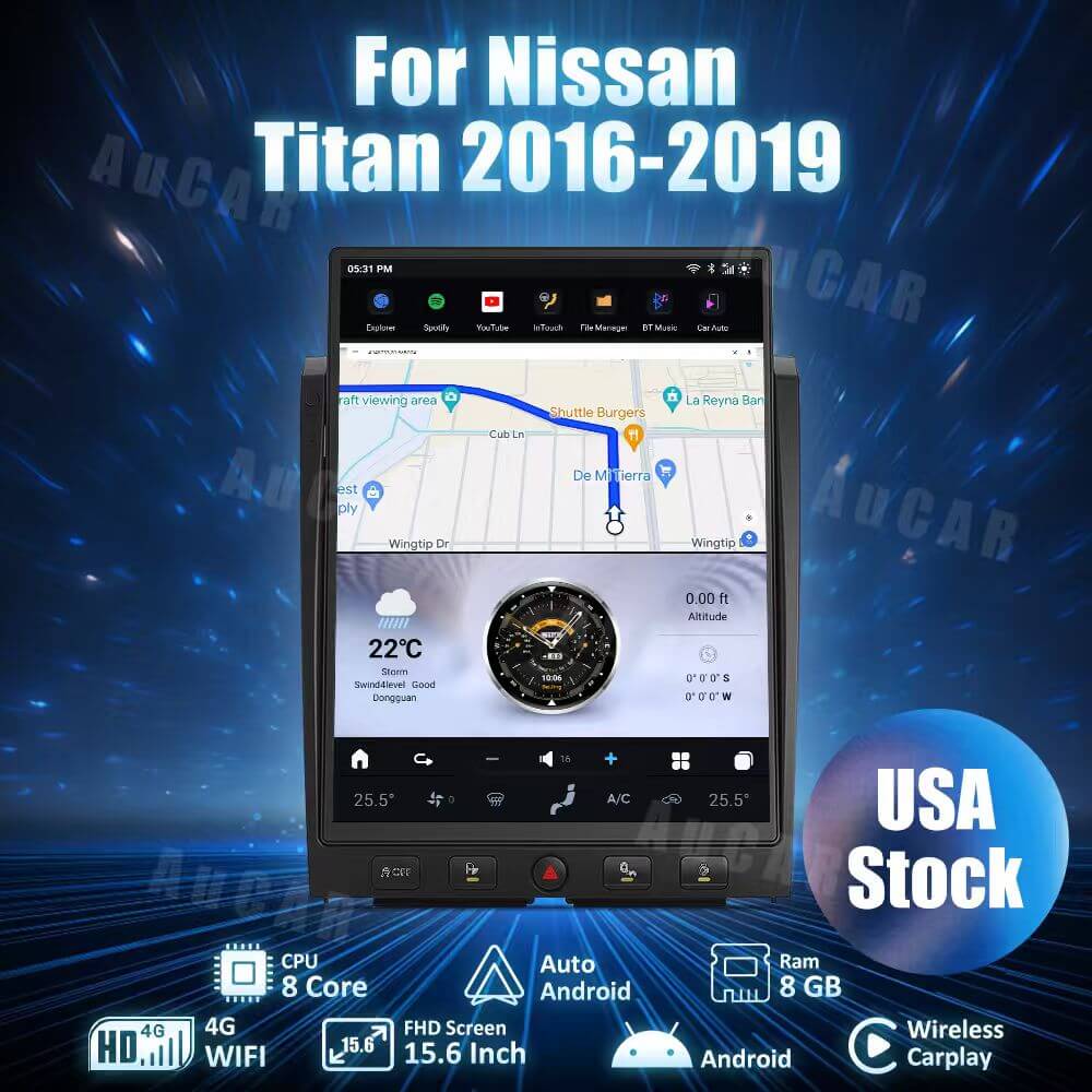 2016-2019 Nissan Titan 15.6" Tesla Screen CarPlay (Copy)