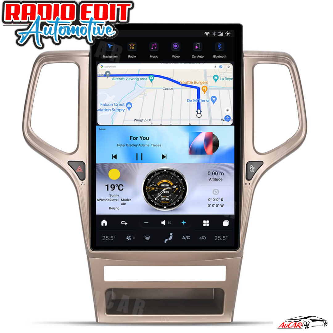 2010-2013 Jeep Grand Cherokee Tesla Vertical Screen 14.5" CarPlay GPS Radio