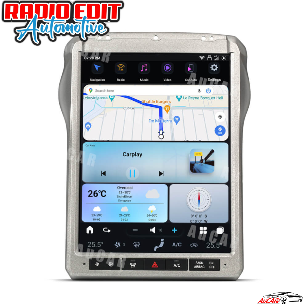 2010-2016 F250 F350 F450 F550 F650 AuCar Tesla Screen 12.1" Android 13 CarPlay V2