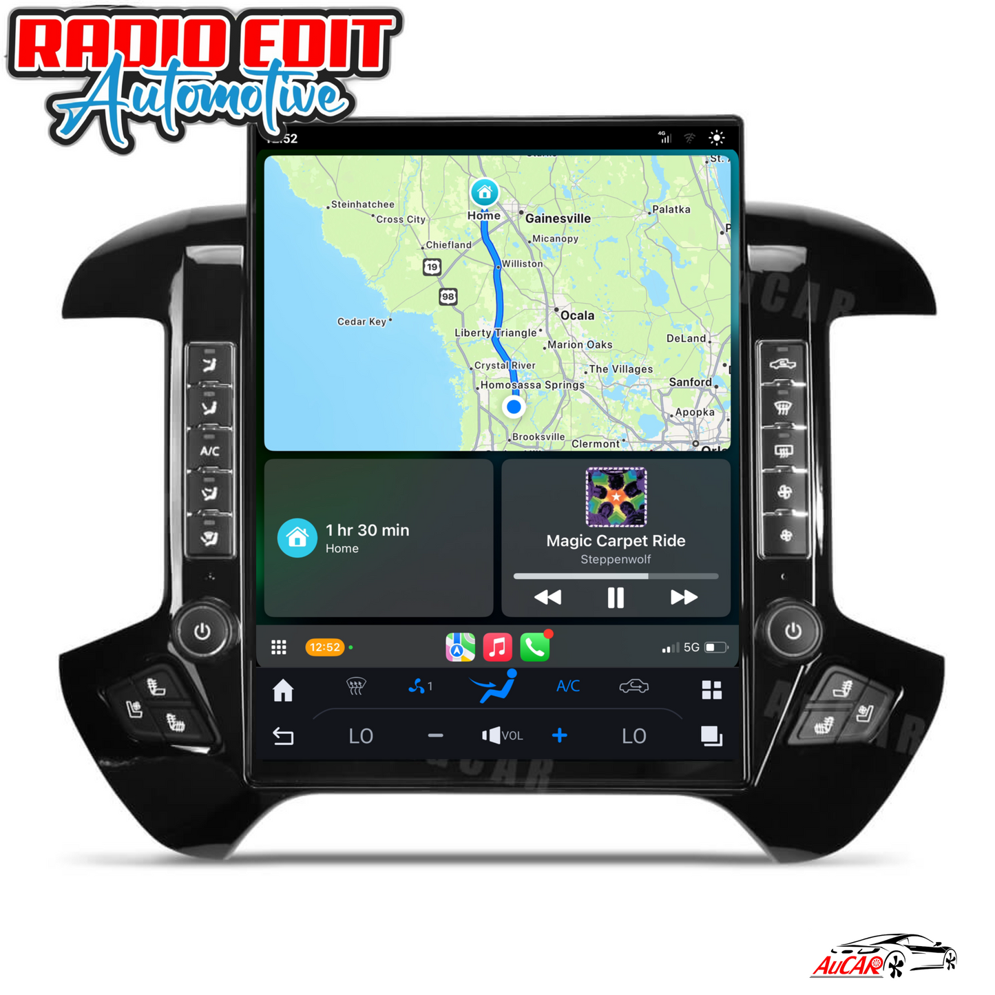 2014-2019 Silverado Sierra AuCar Tesla Screen 15.6" Android 13 CarPlay