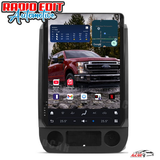 2015-2022 Ford F150 F250 F350 F450 Tesla Vertical Screen 14.4" CarPlay GPS Radio 128G