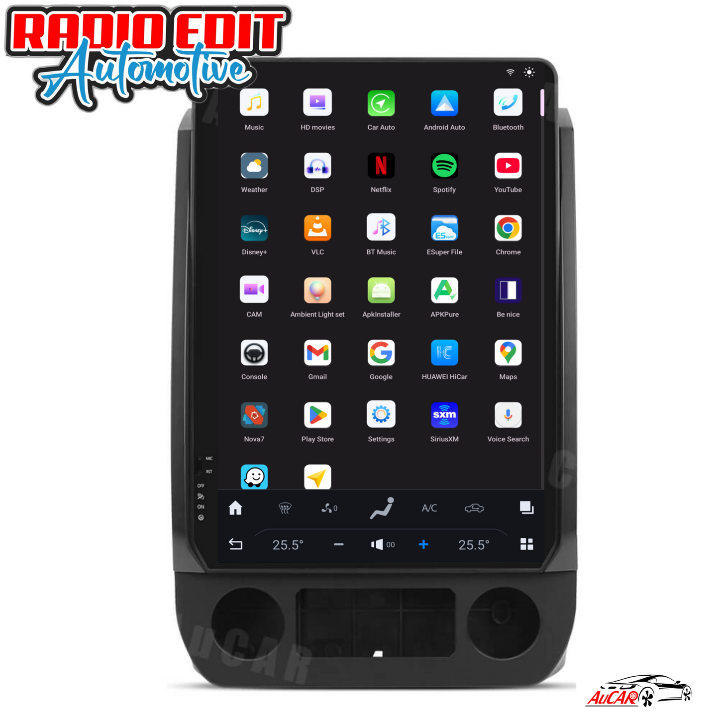 2015-2022 Ford F150 F250 F350 F450 Tesla Vertical Screen 14.4" CarPlay GPS Radio 128G
