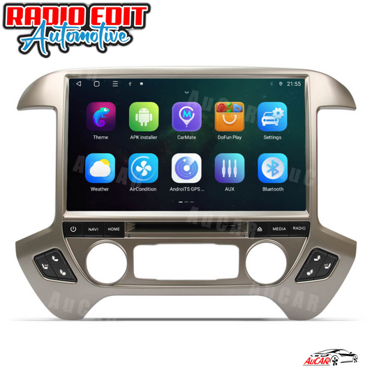 2014-2019 Silverado Sierra AuCar Tesla Screen 13.6" Android 13 CarPlay