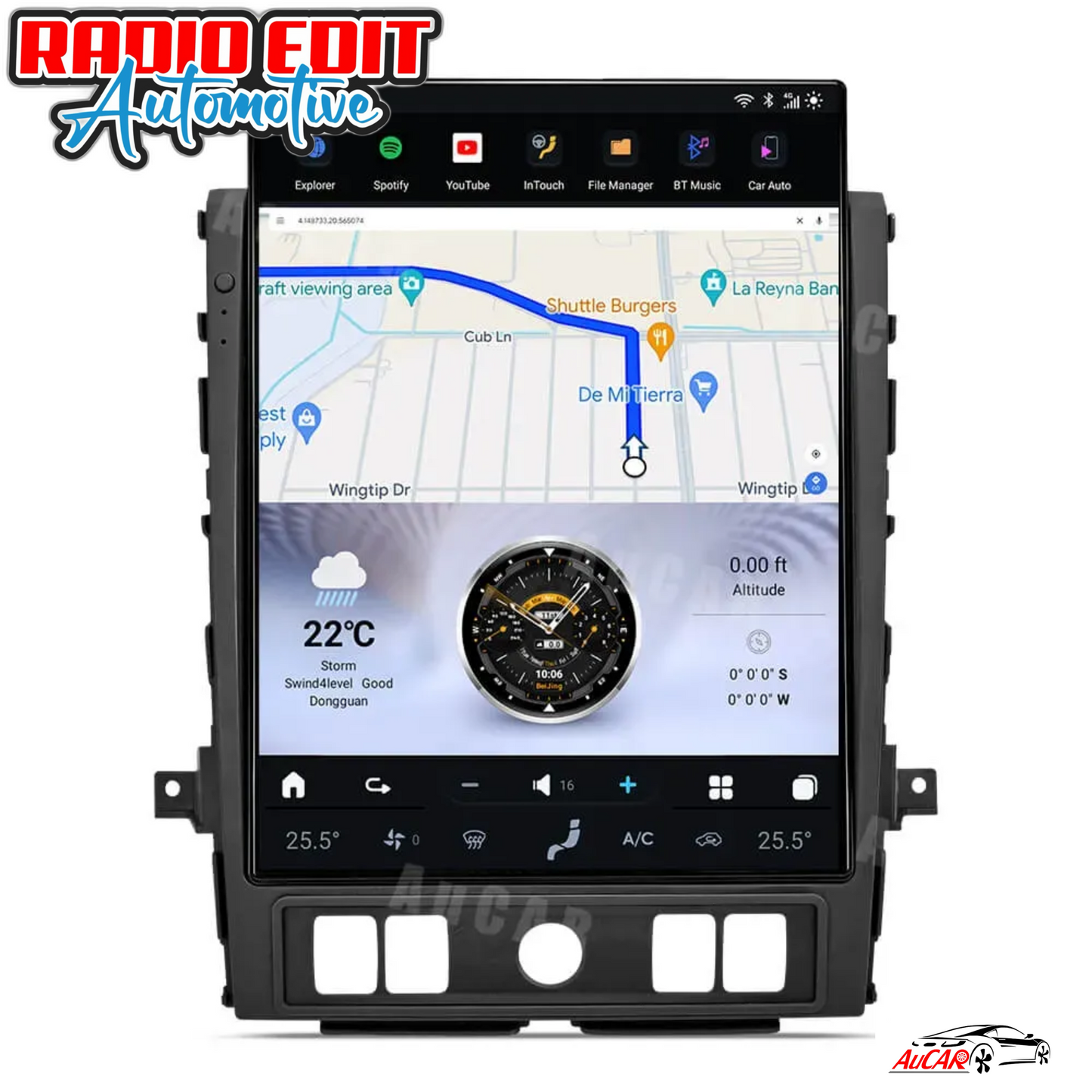 2020-2024 Nissan Titan 15.6" Tesla Screen CarPlay