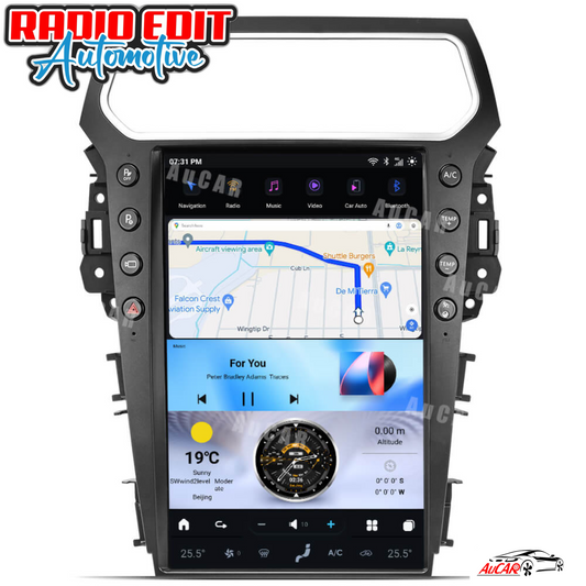 2011-2019 Ford Explorer Tesla Vertical Screen 14.4"" CarPlay GPS Radio 128G