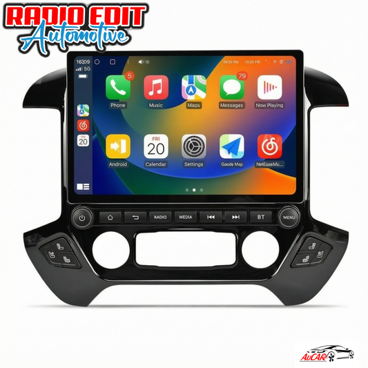 2014-2019 Silverado Sierra AuCar Tesla Screen 13" Android 13 CarPlay Horizontal