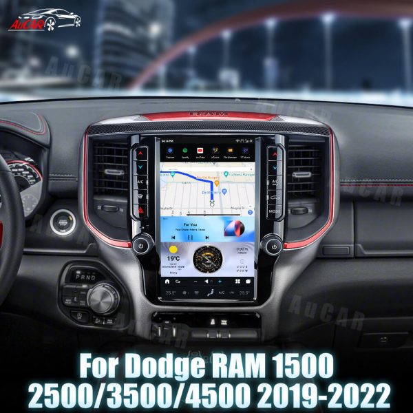 2019-2022 RAM 1500/2500/3500/4500 AuCar Tesla Android 13 12.1″