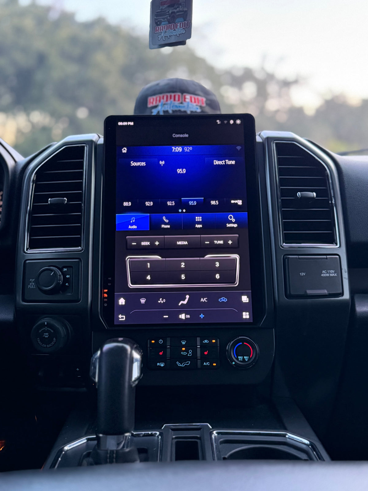 2015-2022 Ford F150 F250 F350 F450 Tesla Vertical Screen 14.4" CarPlay GPS Radio 128G