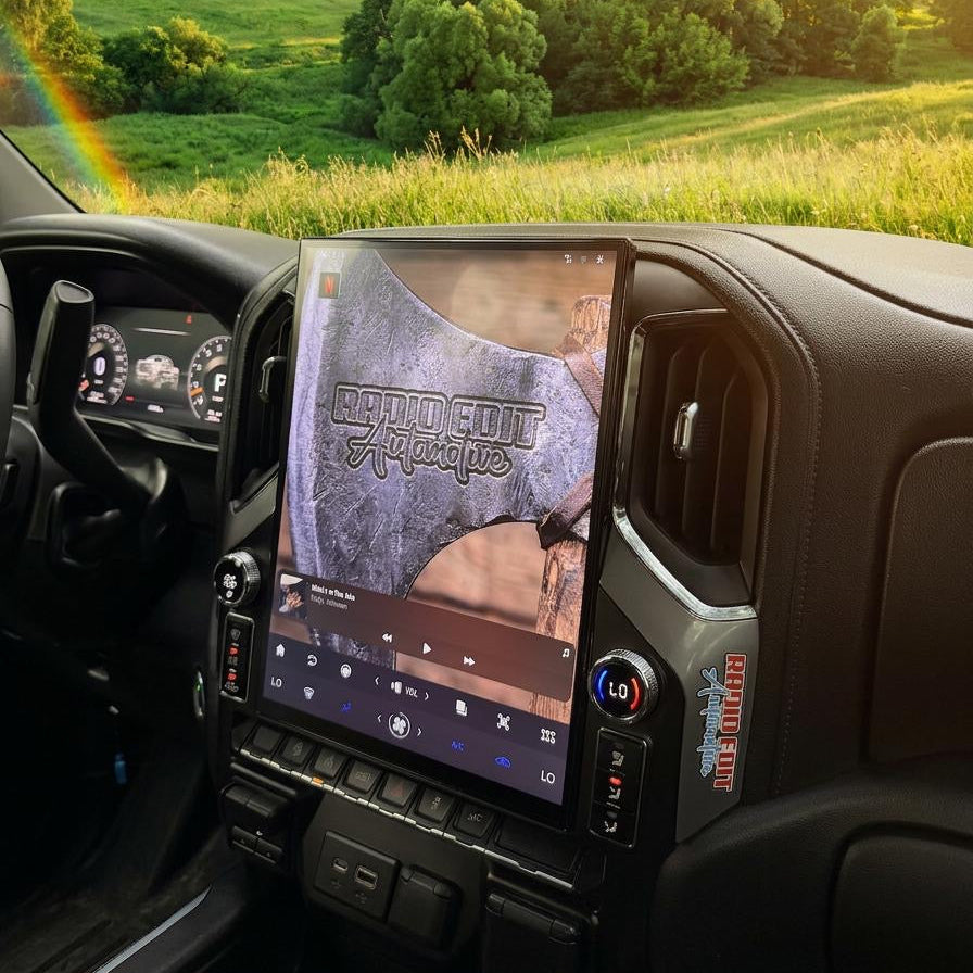 2019-2026 Chevrolet Silverado GMC Sierra Android 14 Tesla Style Vertical Screen 15.6" CarPlay GPS Radio LED Knobs