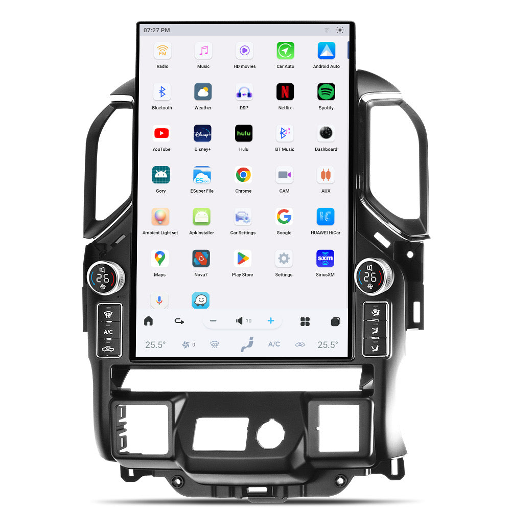 2019-2025 Chevrolet Silverado GMC Sierra Android 14 Tesla Style Vertical Screen 17.2" CarPlay GPS Radio LED Knobs