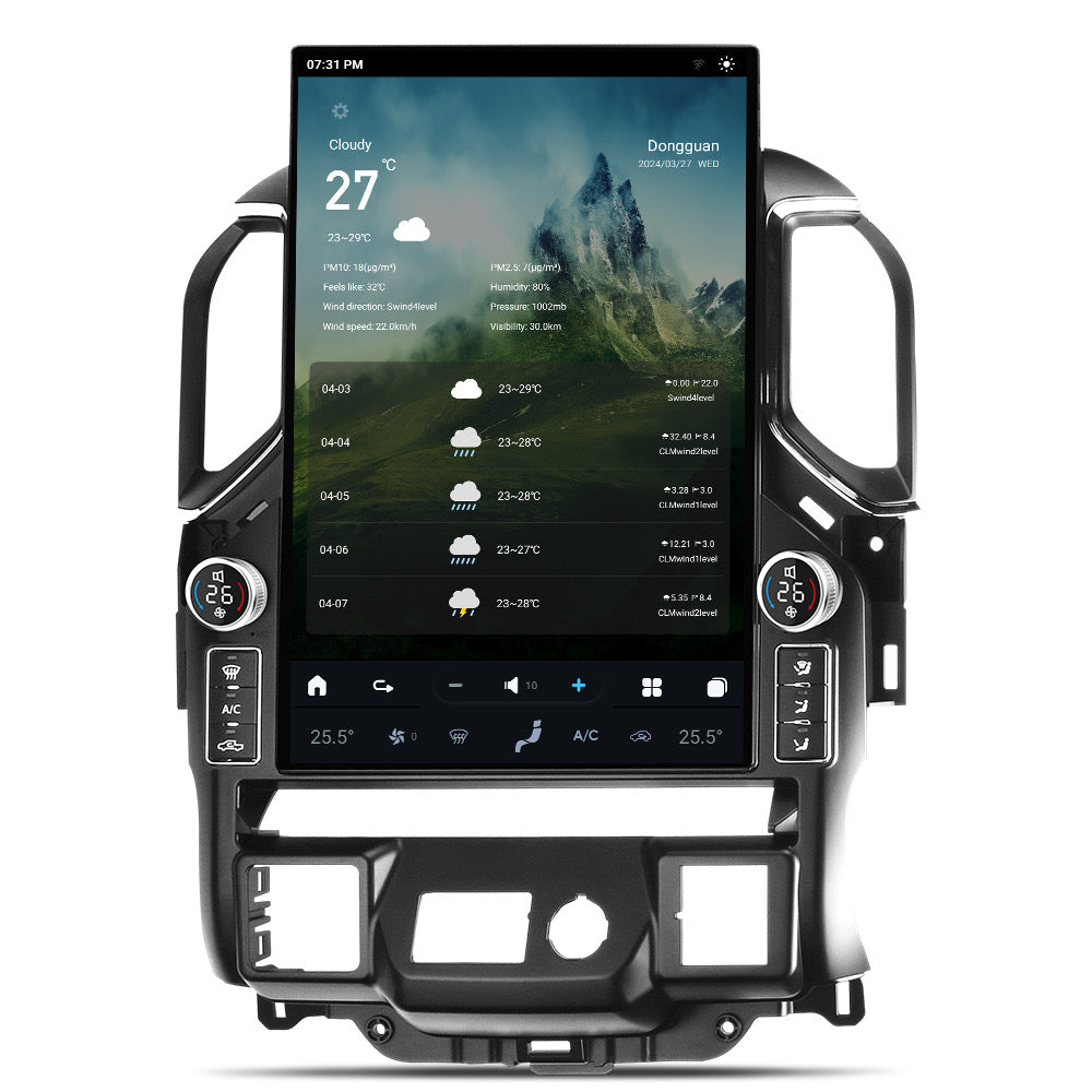 2019-2025 Chevrolet Silverado GMC Sierra Android 14 Tesla Style Vertical Screen 17.2" CarPlay GPS Radio LED Knobs