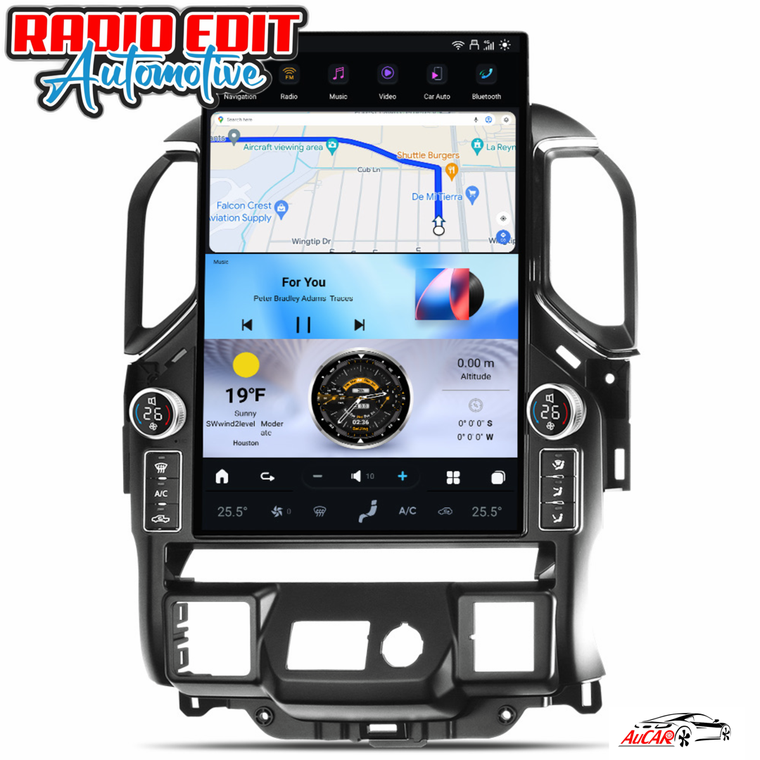 2019-2025 Chevrolet Silverado GMC Sierra Android 14 Tesla Style Vertical Screen 17.2" CarPlay GPS Radio LED Knobs