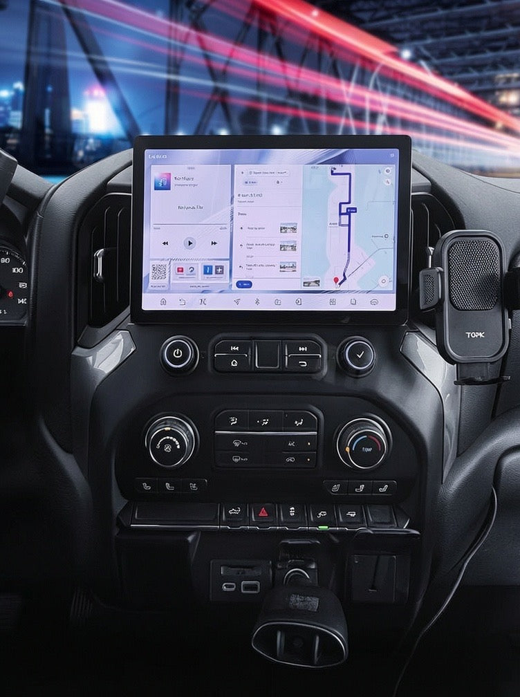 2019-2026 Chevrolet Silverado GMC Sierra Android 14 Tesla Style Horizontal 11.5" Screen 13" CarPlay GPS Radio PREORDER (Copy)