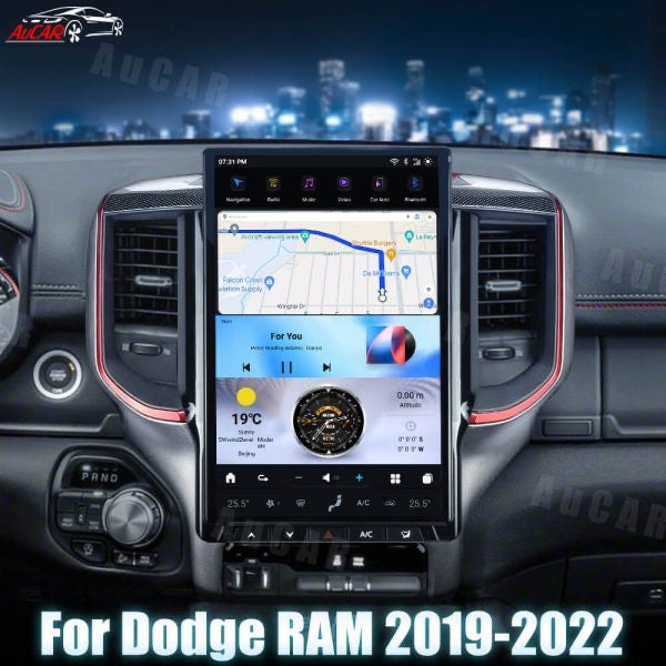 2019-2022 RAM 1500/2500/3500/4500 AuCar Tesla Android 13 14.4