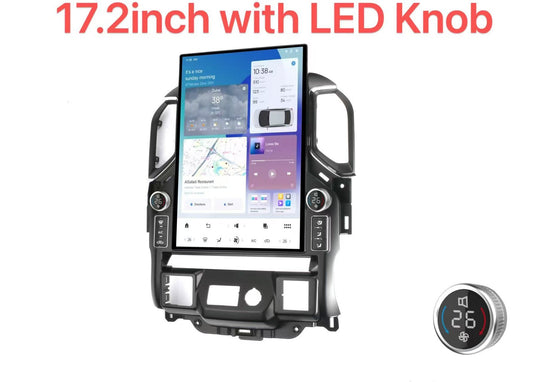 2019-2025 Chevrolet Silverado GMC Sierra Android 14 Tesla Vertical Screen 17.2" CarPlay GPS Radio LED Knobs