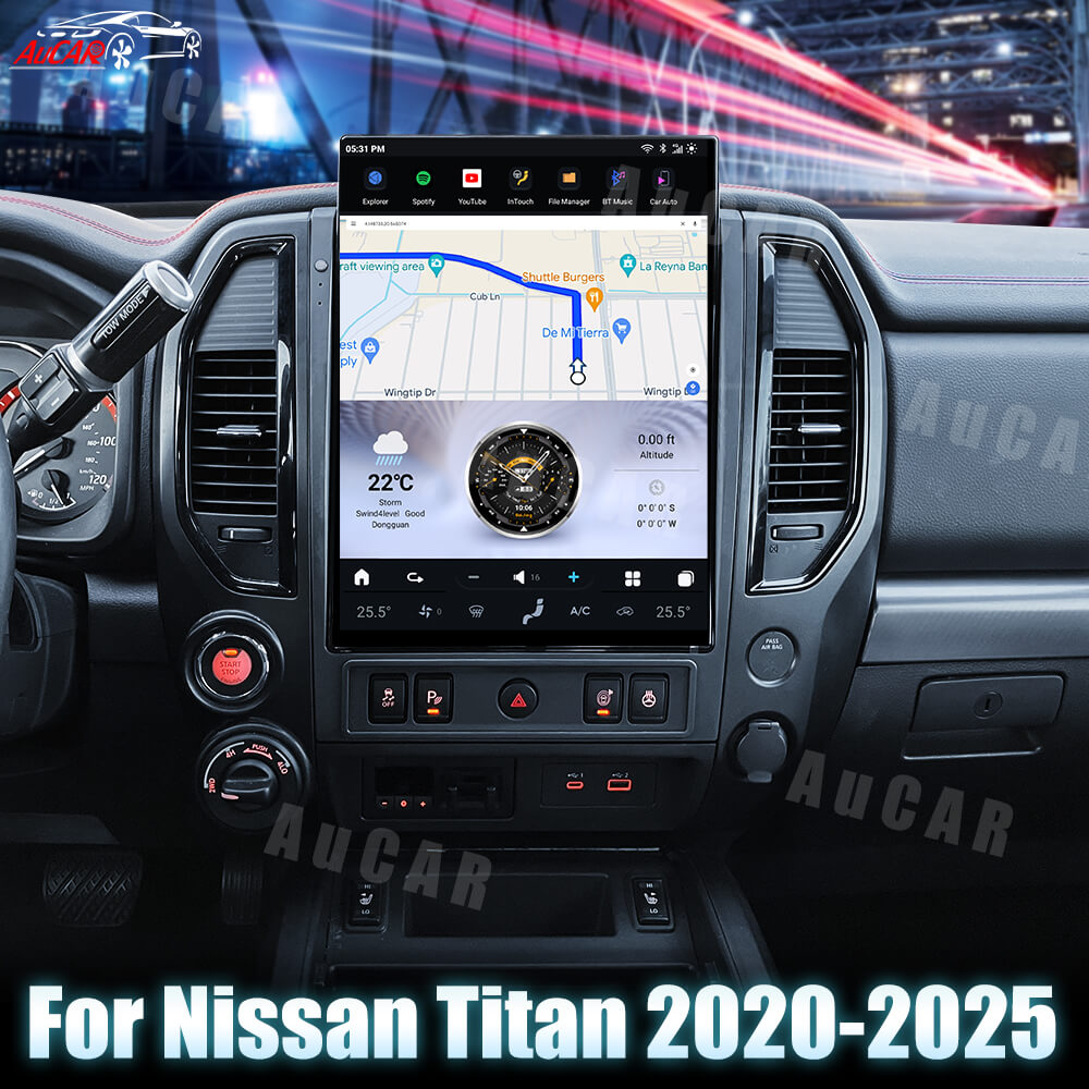 2020-2024 Nissan Titan 15.6" Tesla Screen CarPlay